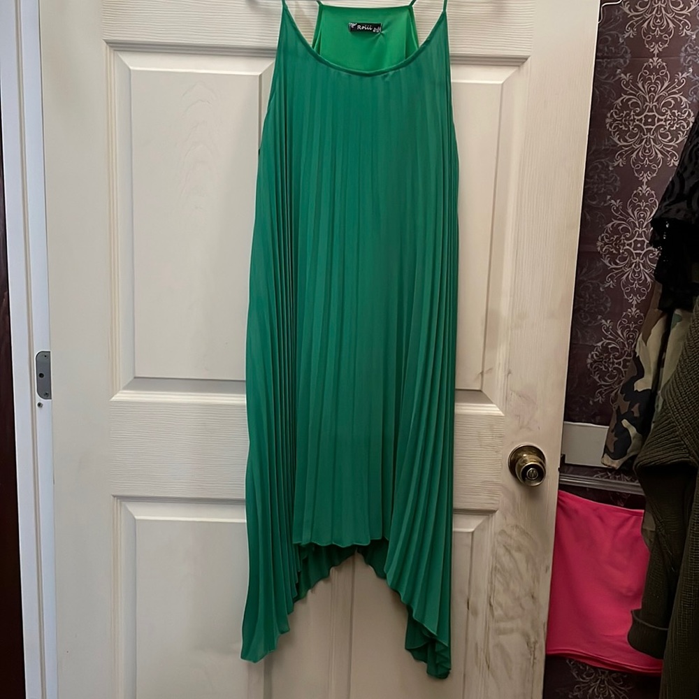 EUC Roiii Summer Green Swing Dress, Sz 18/20 (p2p 22”)